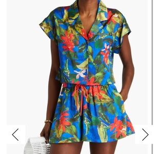 Alice + Olivia floral halter top shorts summer set